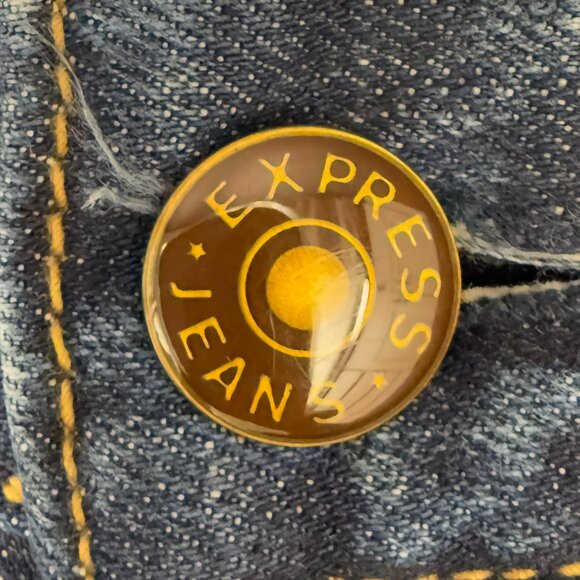 EUC Women's EXPRESS "Zelda" Low Rise Jeans Blue #90066 | Size 8R - Picture 9 of 11